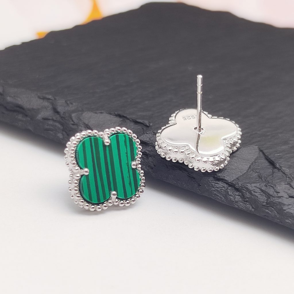 Four-leaf clover earrings
