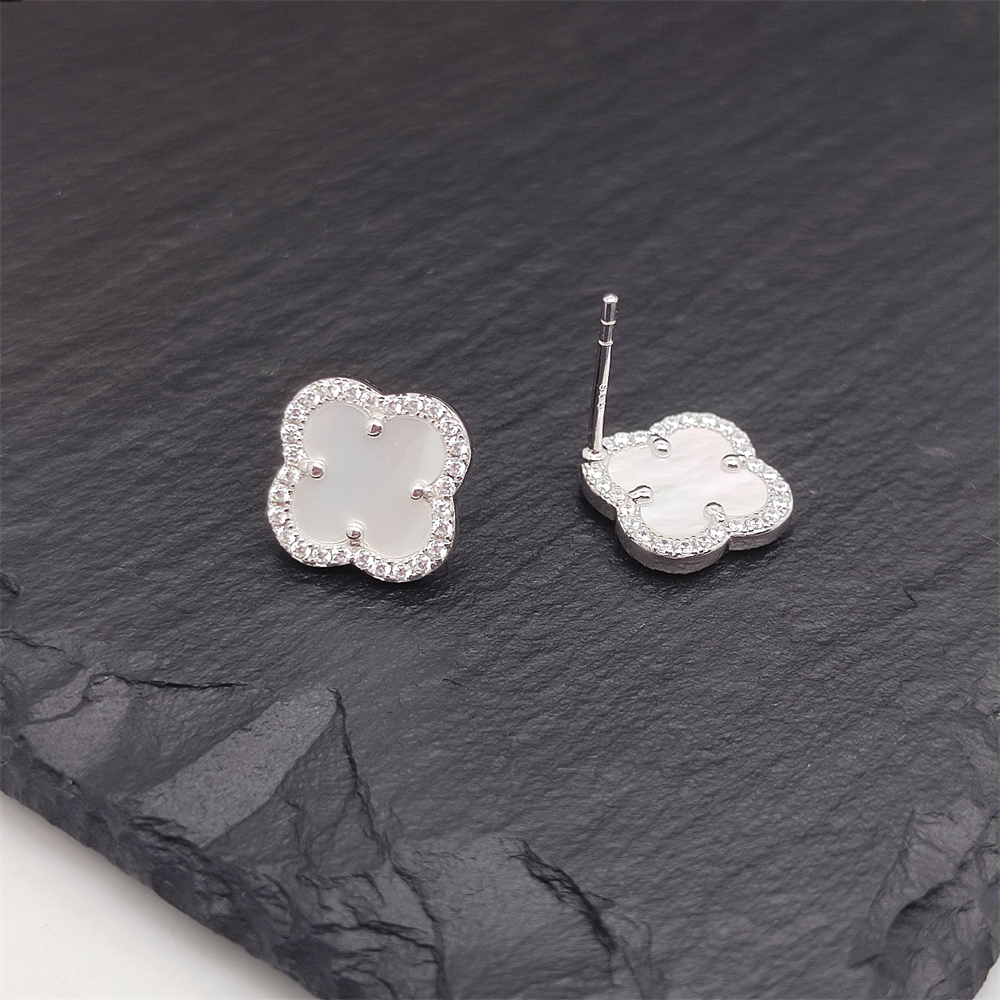 Four-leaf clover earrings