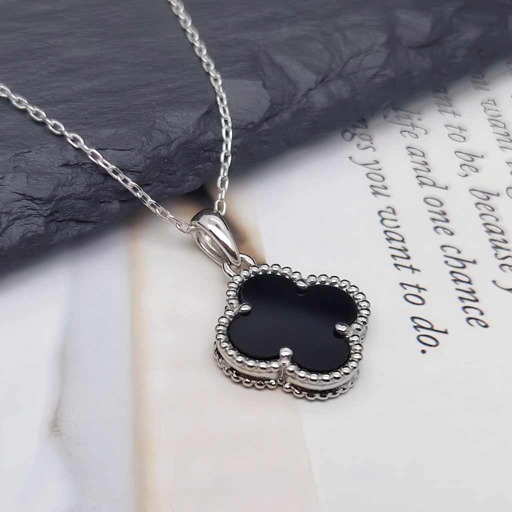 Four-leaf clover necklace