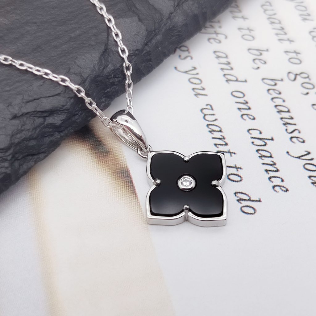 Four-leaf clover necklace